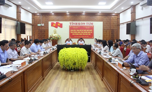 Triển khai nhiệm vụ hợp nhất Văn phòng UBND tỉnh Kon Tum và tỉnh Quảng Ngãi